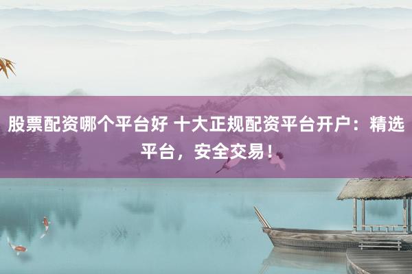 股票配资哪个平台好 十大正规配资平台开户：精选平台，安全交易！
